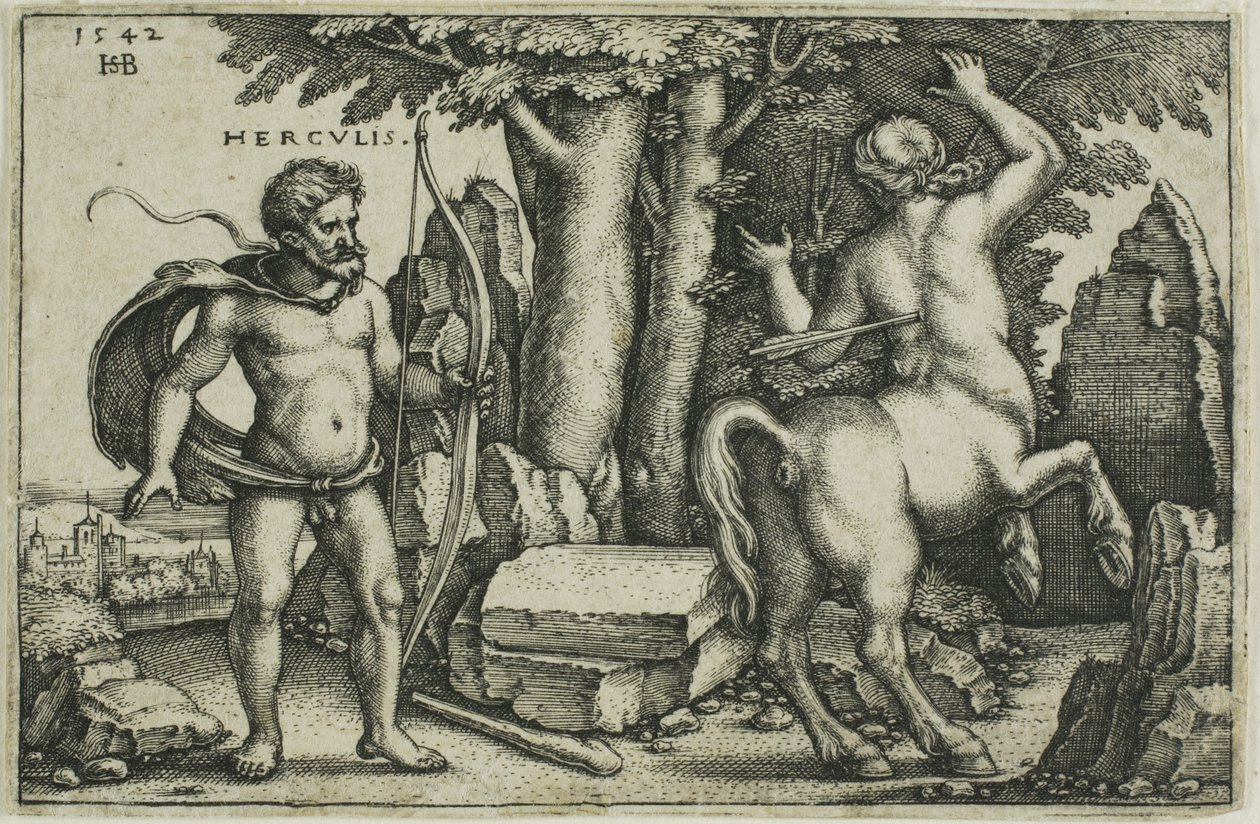 Hercule et Nessus - Hans Sebald Beham