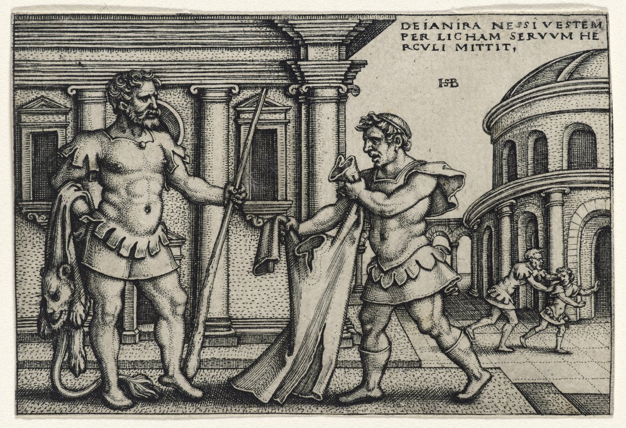 Lichas apportant le vêtement de Nessus à Hercule, 1540s - Hans Sebald Beham