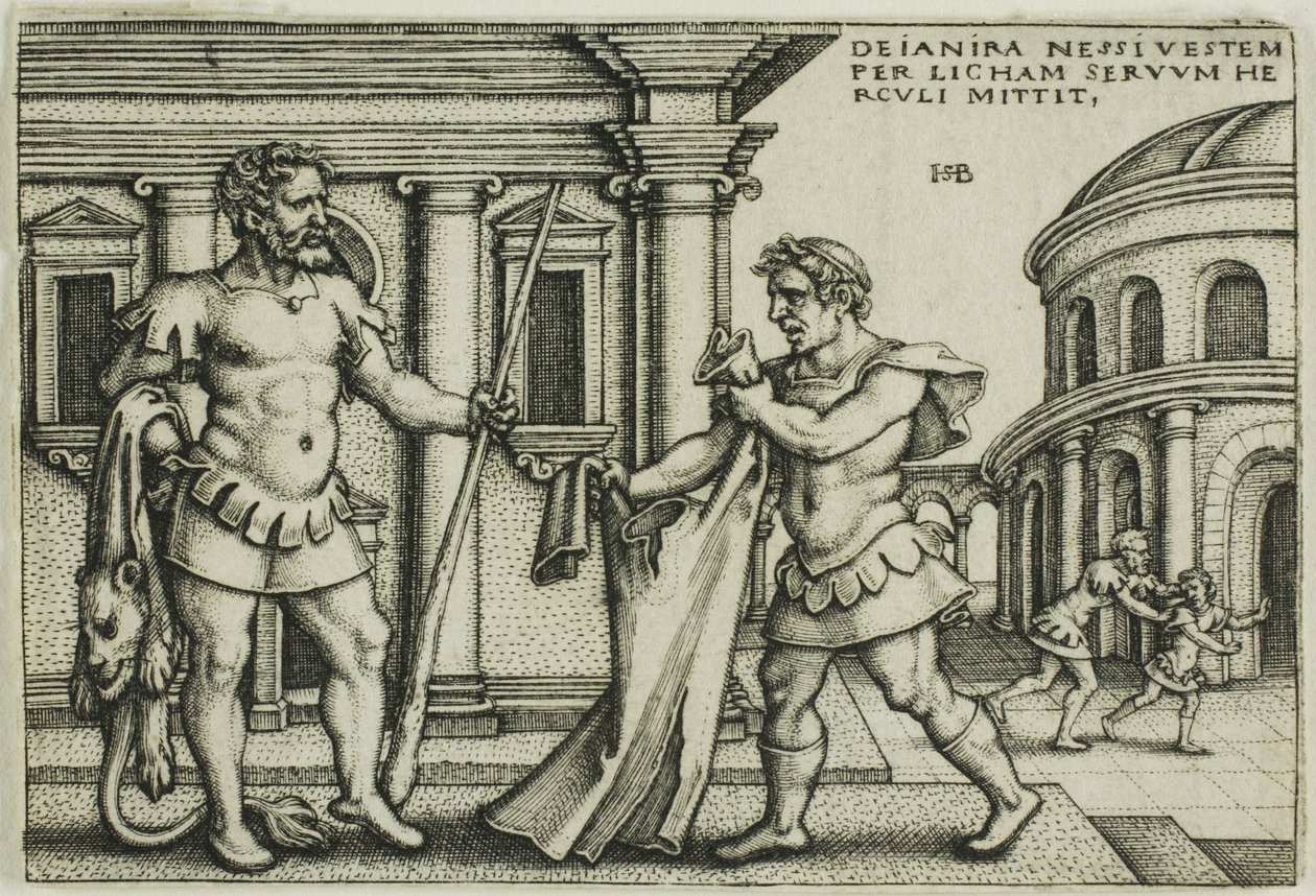 Lichas apporte le vêtement de Nessus à Hercule, extrait des Travaux d