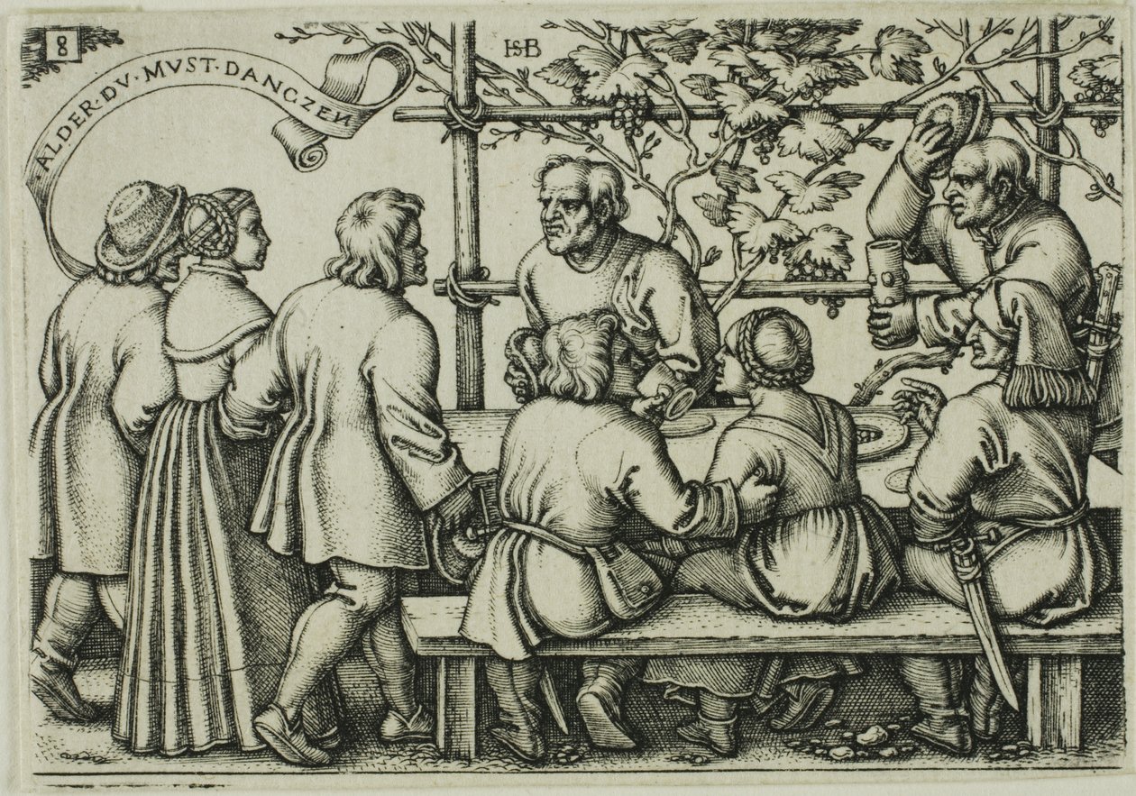 Fête des paysans, planche 8 de la Fête des paysans ou des douze mois - Hans Sebald Beham