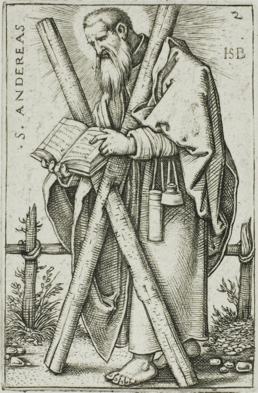 Saint André, planche 2 des Douze Apôtres - Hans Sebald Beham