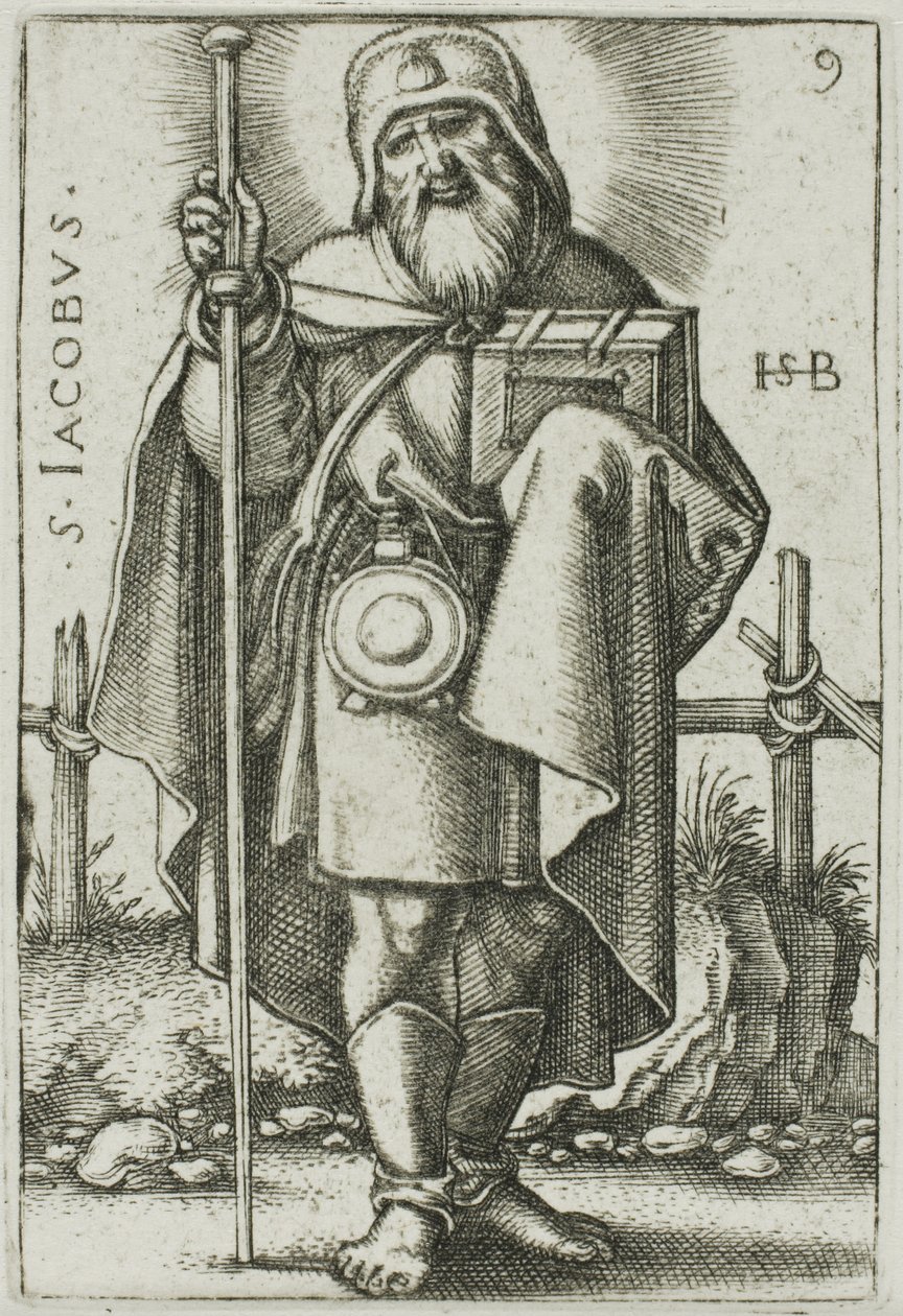 Saint Jacques le Majeur, planche 9 des Douze Apôtres - Hans Sebald Beham