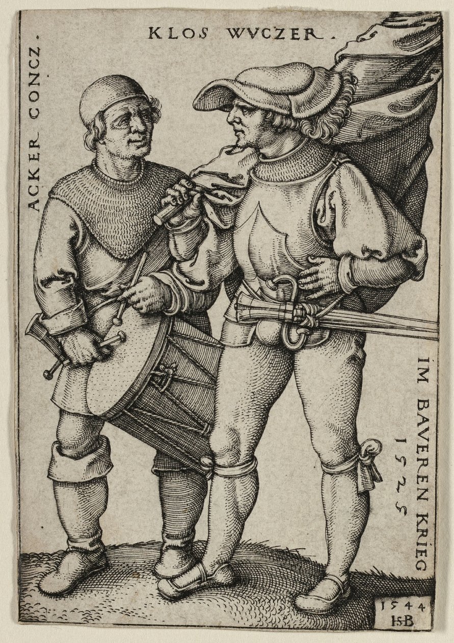 Porte-drapeau et tambour | Hans Sebald Beham