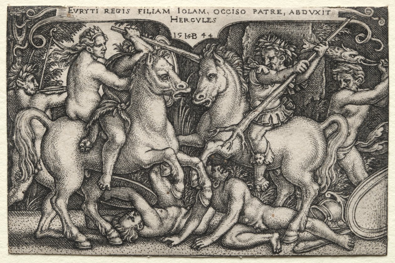 Hercule enlève Iole - Hans Sebald Beham