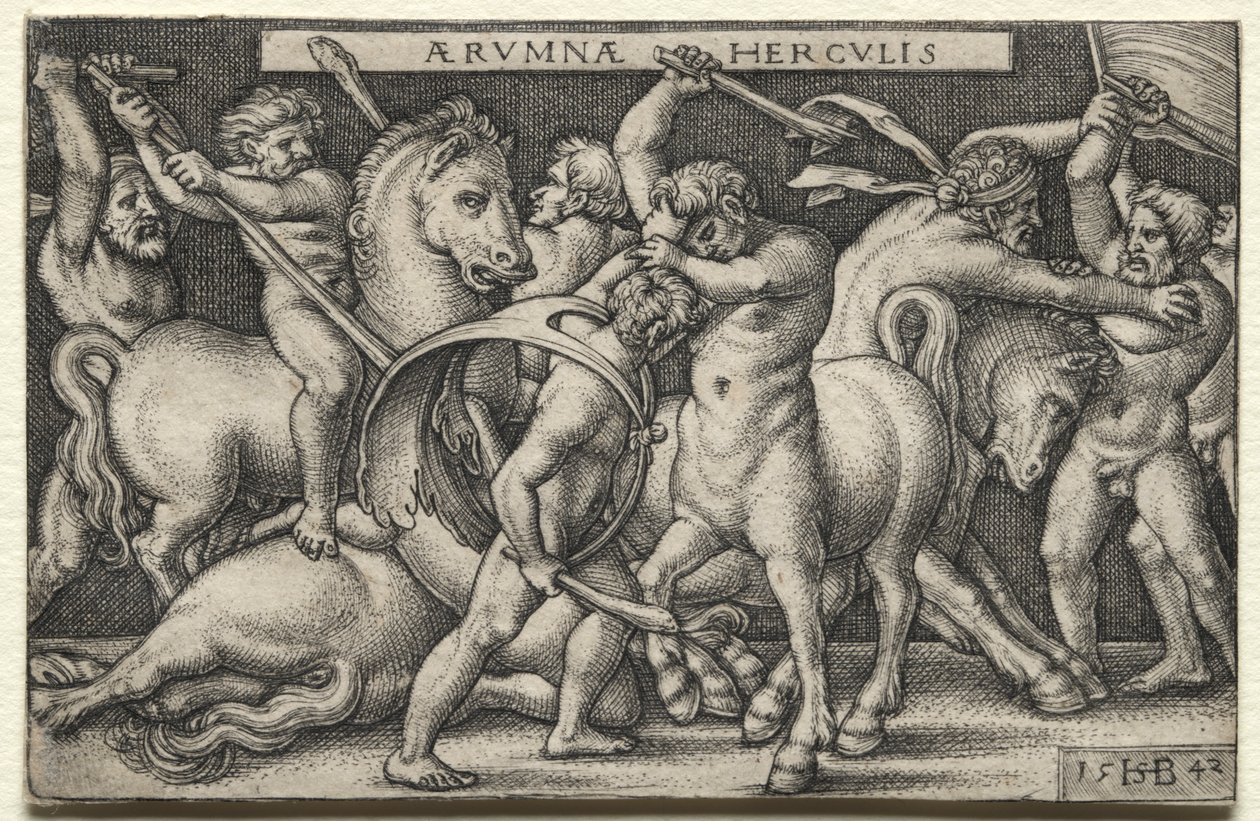 Hercule vainqueur des Centaures - Hans Sebald Beham