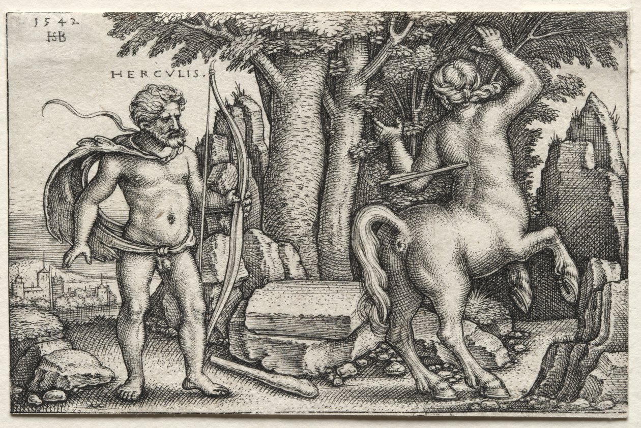 Hercule et Nessus - Hans Sebald Beham