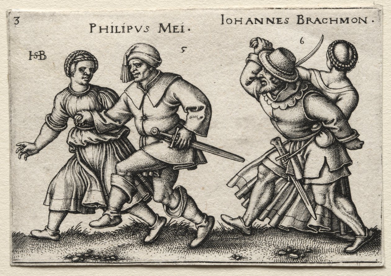 Le Mariage au village : Philipus Mei Johannes Brachmon - Hans Sebald Beham