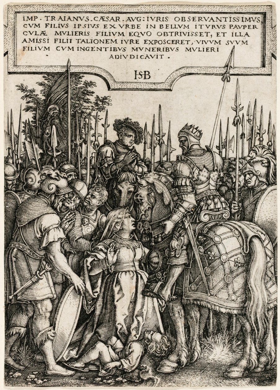 La justice de Trajan - Hans Sebald Beham