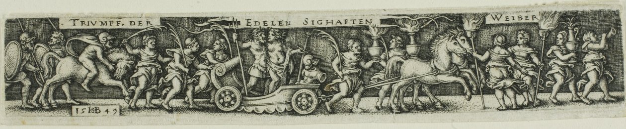 Procession triomphale des nobles femmes glorieuses - Hans Sebald Beham