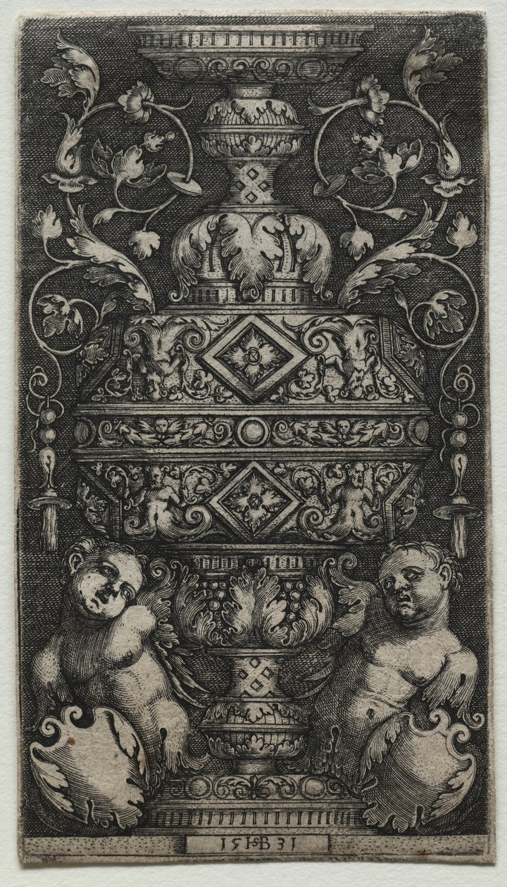 Vase orné d