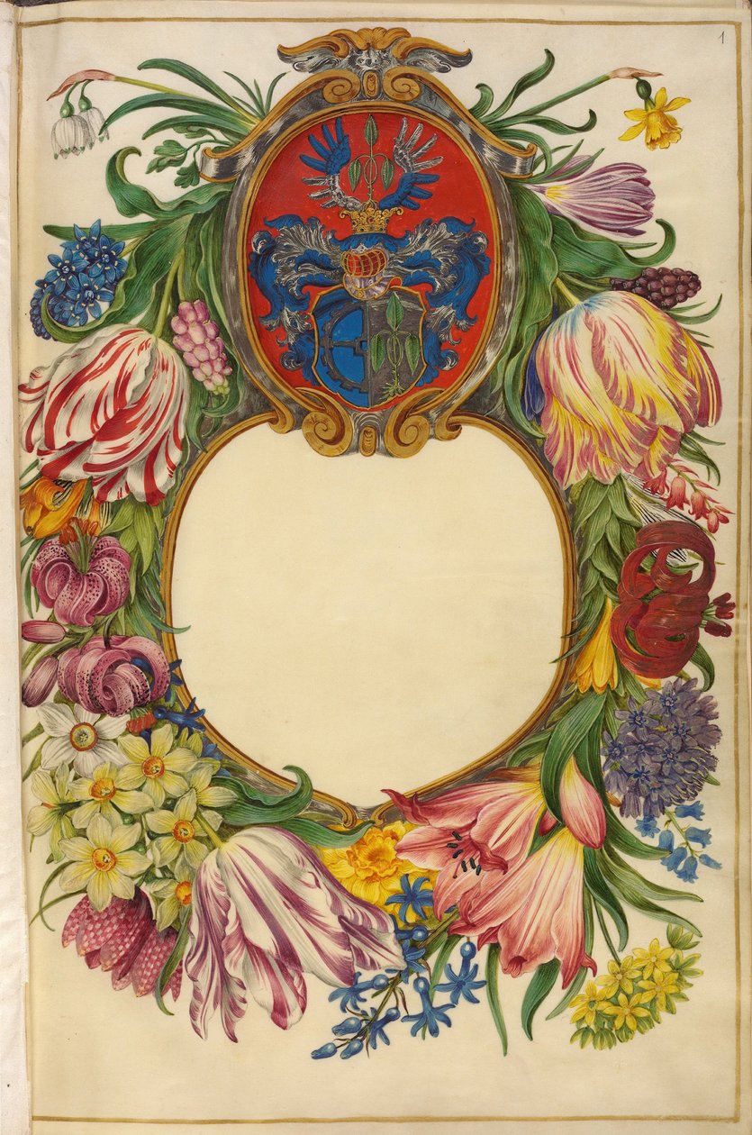 French : Page de couverture Moller-Florilegium (1) - Hans Simon Holtzbecker