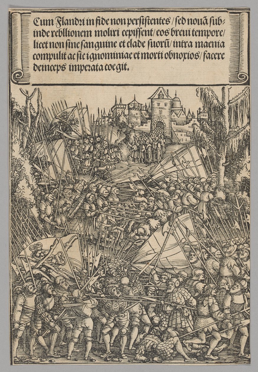 Deuxième rébellion flamande, planche 10 des Scènes historiques de la vie de l