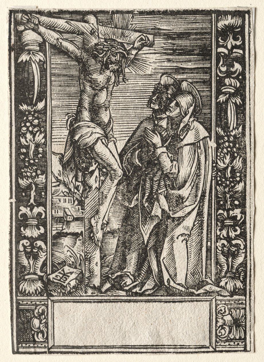 Sainte Marie et Saint Jean devant la croix - Hans Springinklee
