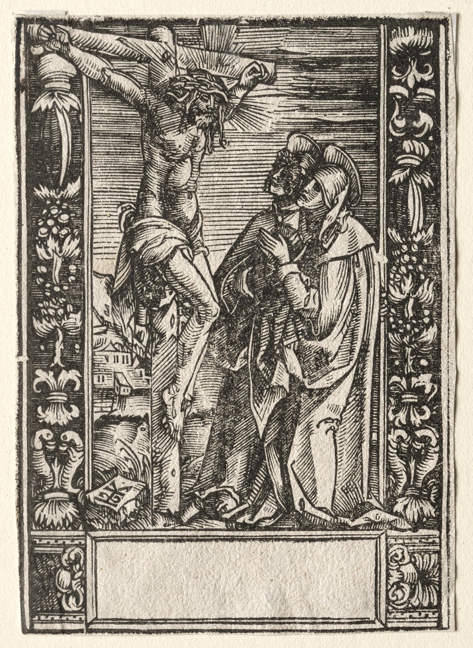 Sainte Marie et Saint Jean devant la Croix - Hans Springinklee