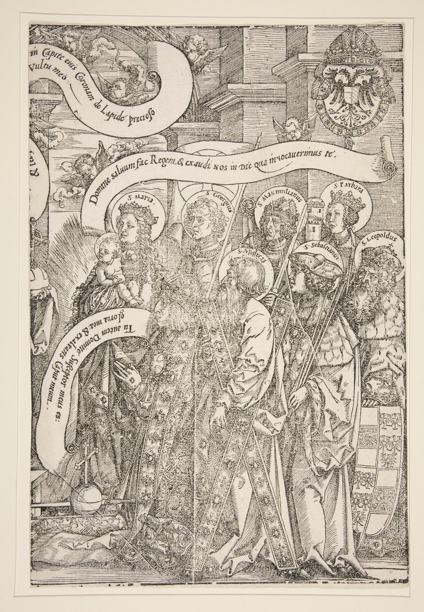 La Vierge avec les saints patrons de Maximilien - Hans Springinklee