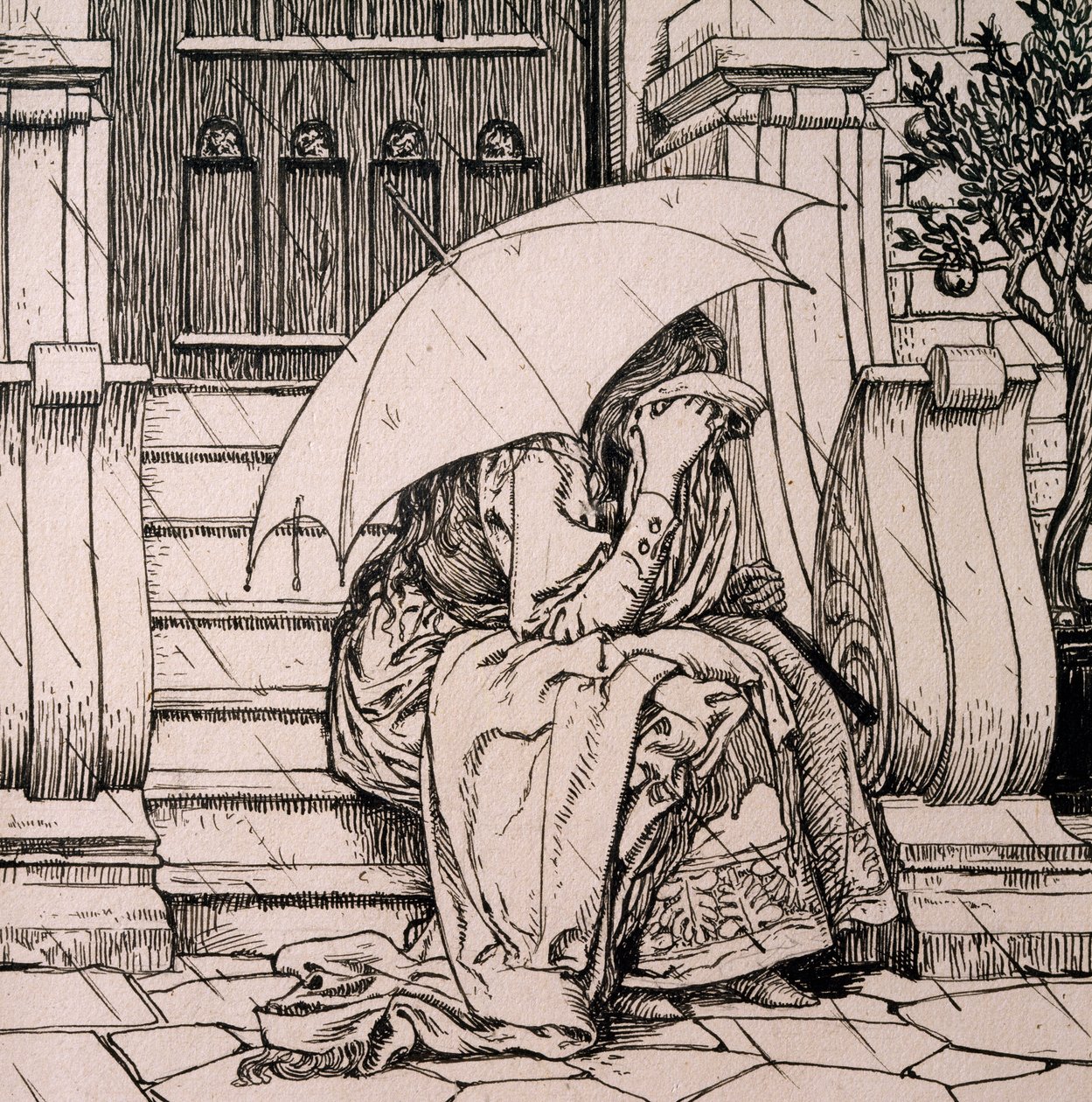 Illustration pour un conte de fées de Hans Christian Andersen - Hans Tegner