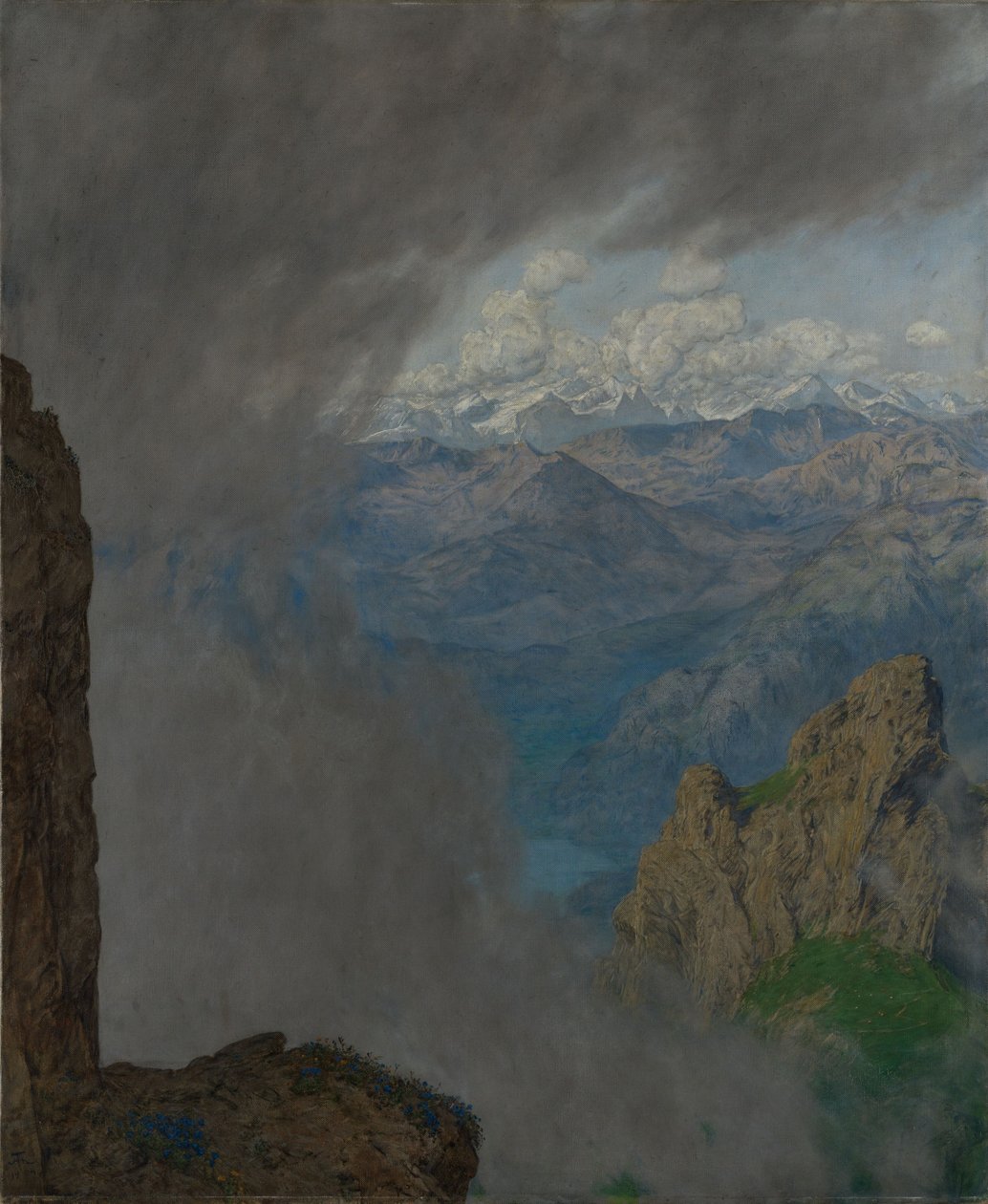 Vue depuis le Pilate - Hans Thoma