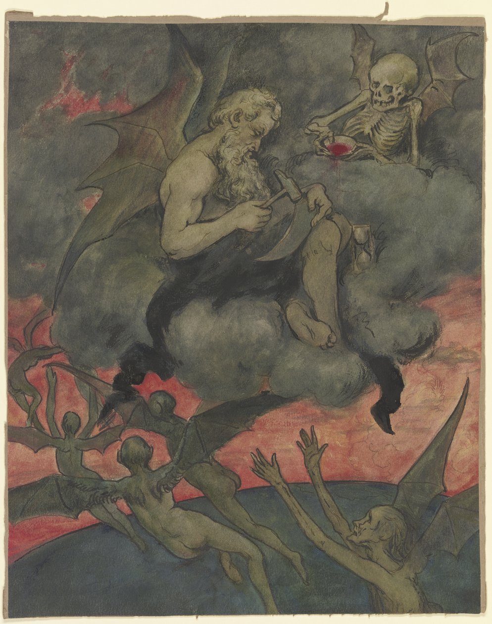 Chronos affûte sa faux - Hans Thoma