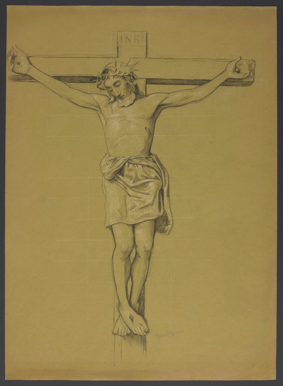 Le Christ sur la croix - Hans Thoma
