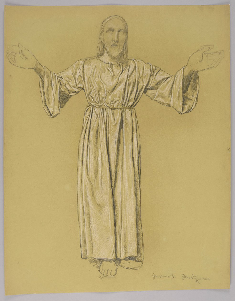 Le Christ aux bras étendus - Hans Thoma