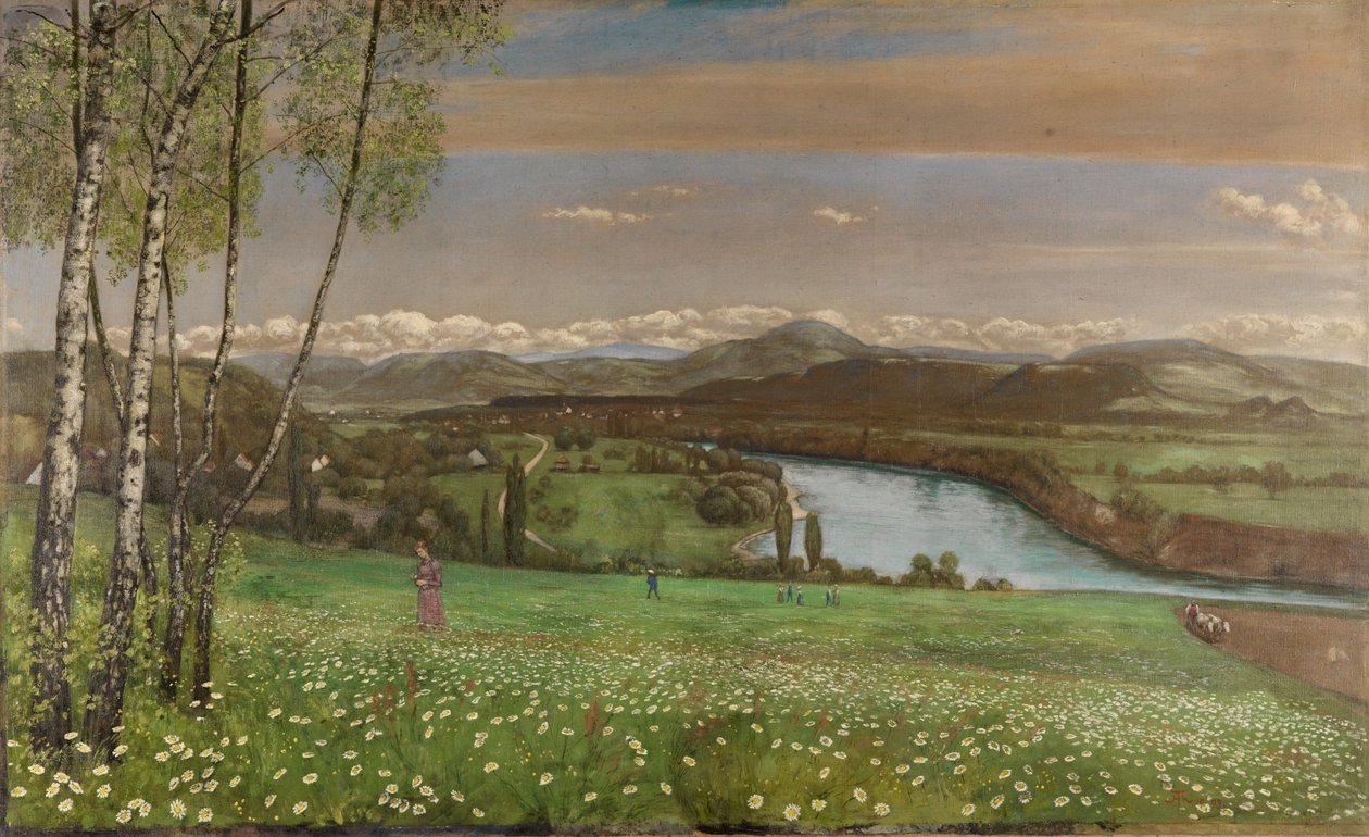 La vallée du Rhin près de Säckingen - Hans Thoma