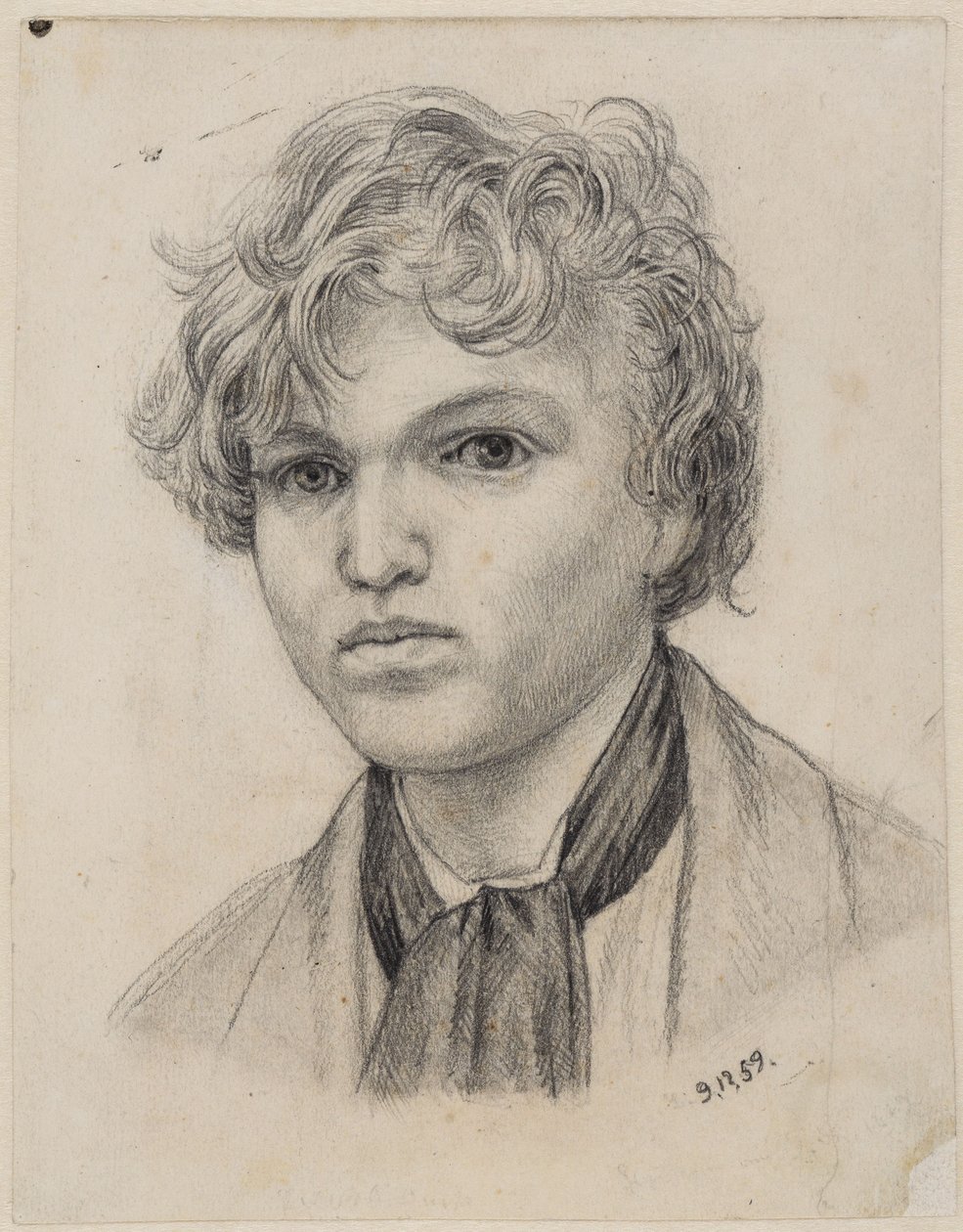 Autoportrait de jeunesse - Hans Thoma