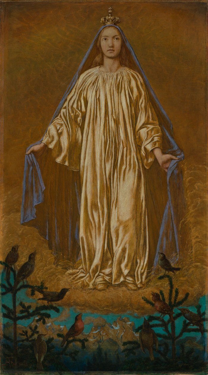 Marie, Reine du Ciel - Hans Thoma
