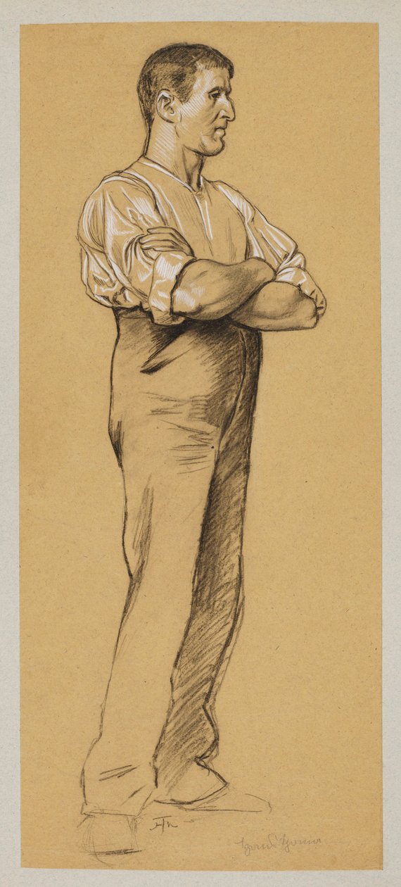 Mann mit verschränkten Armen - Hans Thoma