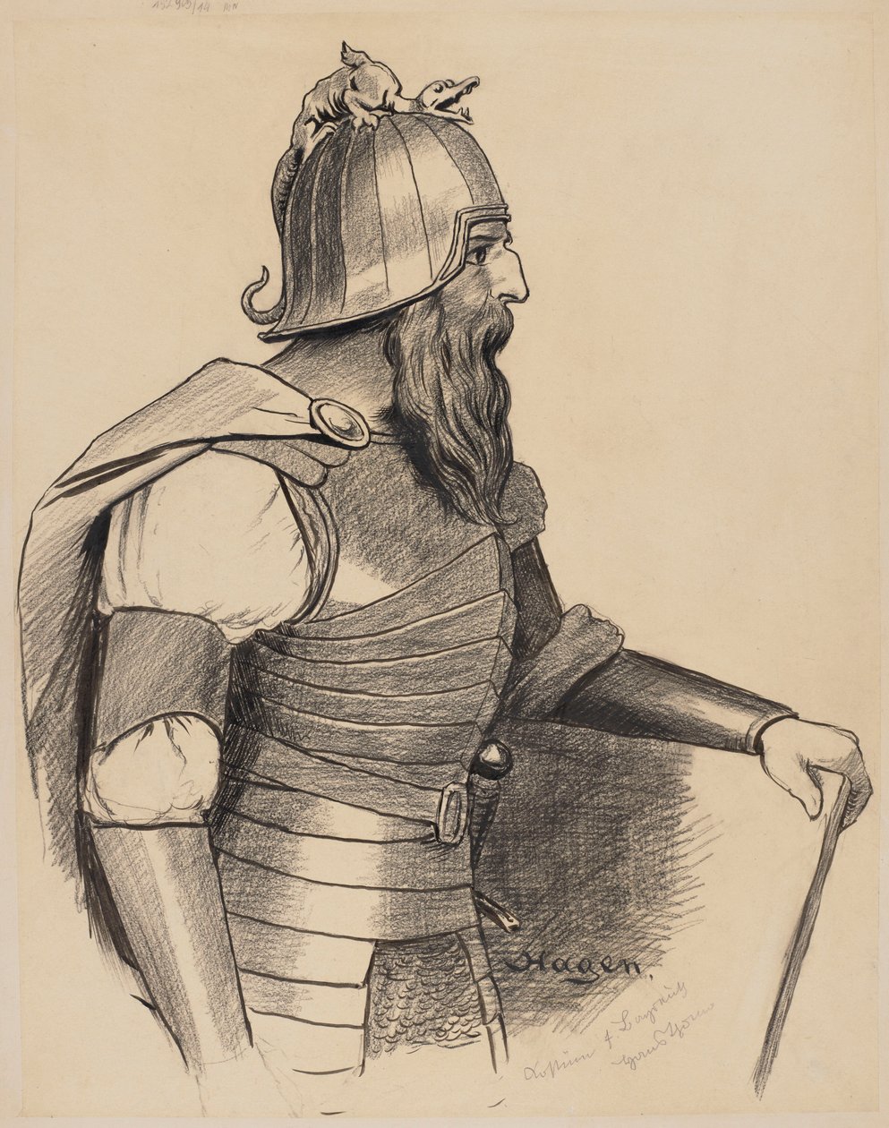 Le projet de costume de Hagen - Hans Thoma