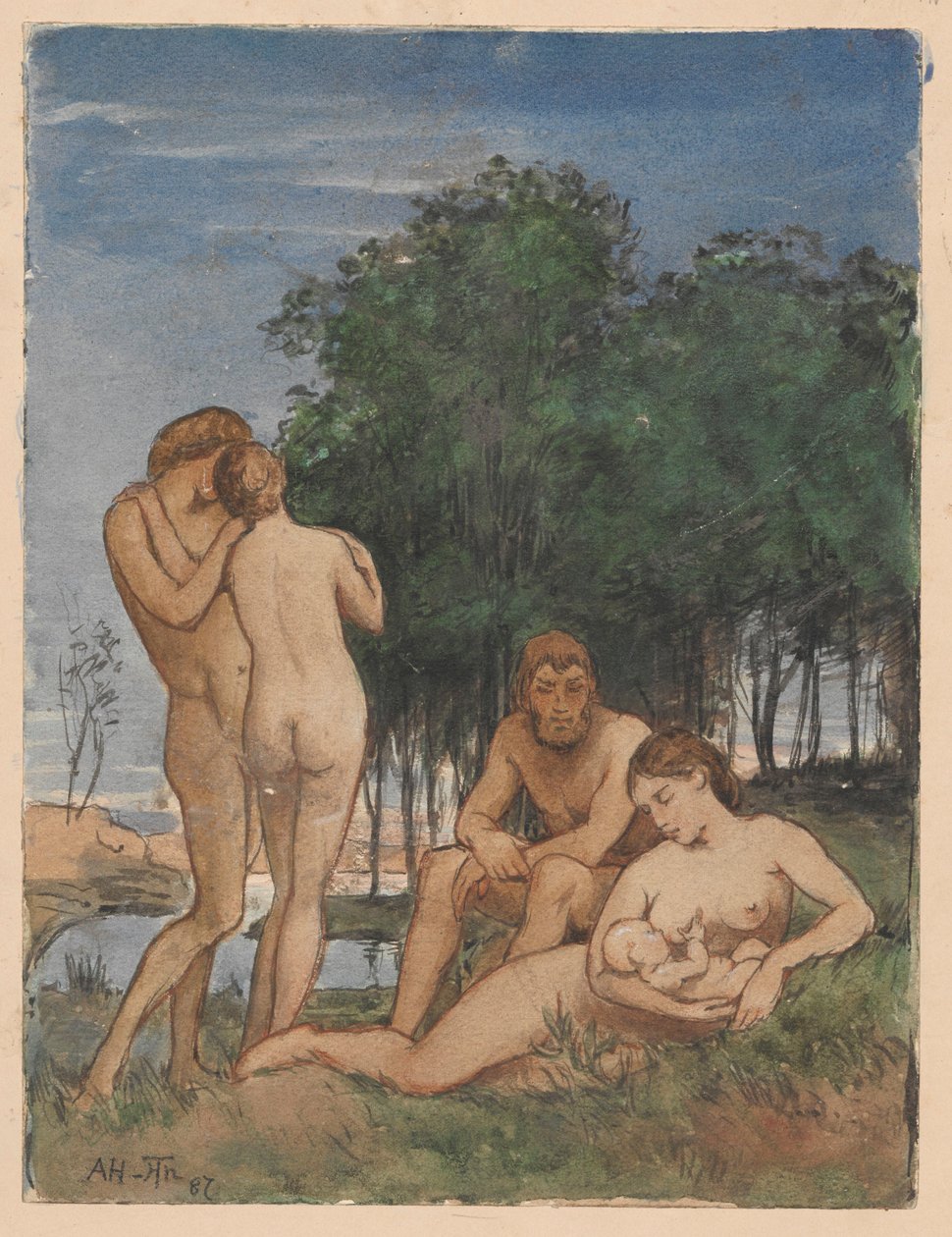 Une scène idyllique - Hans Thoma