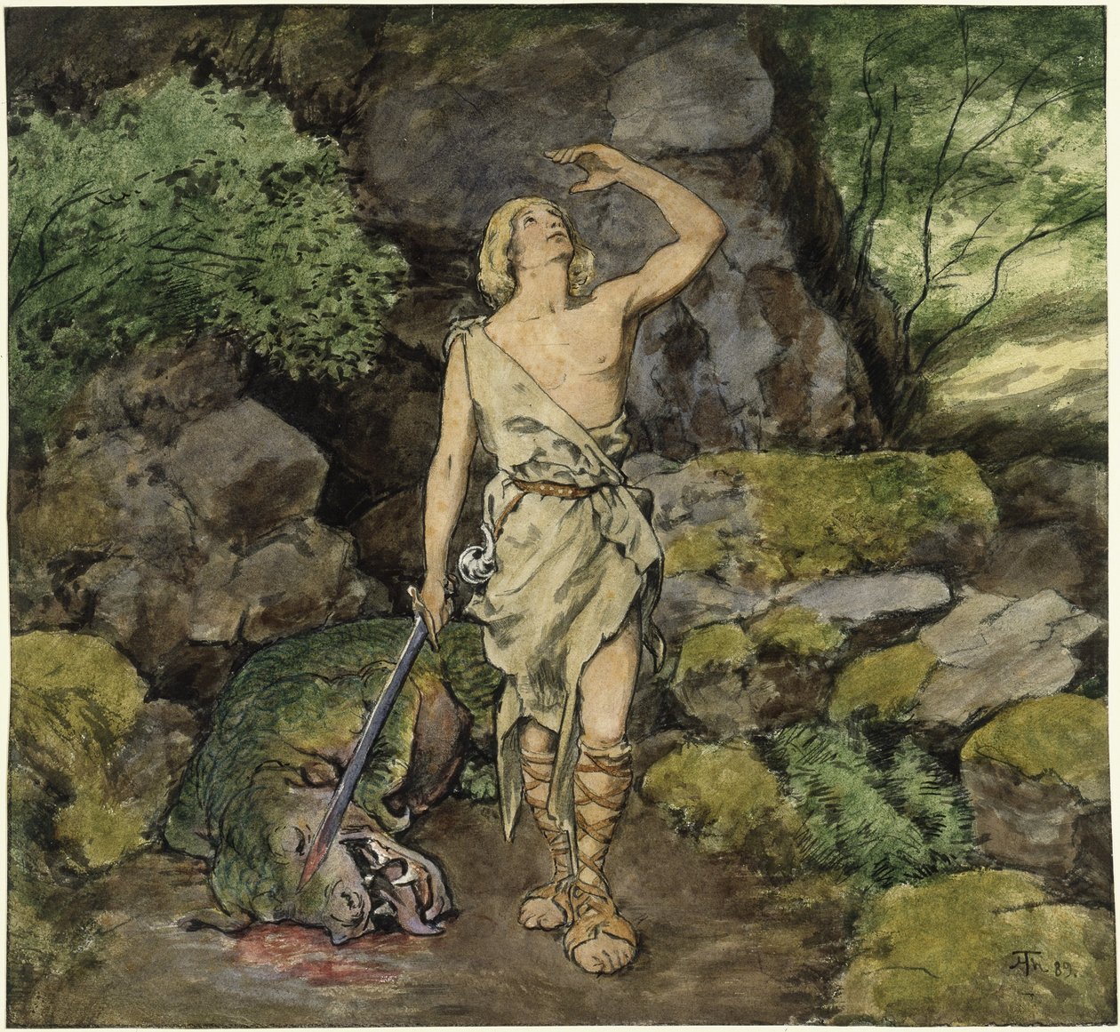 Siegfried et le dragon qu