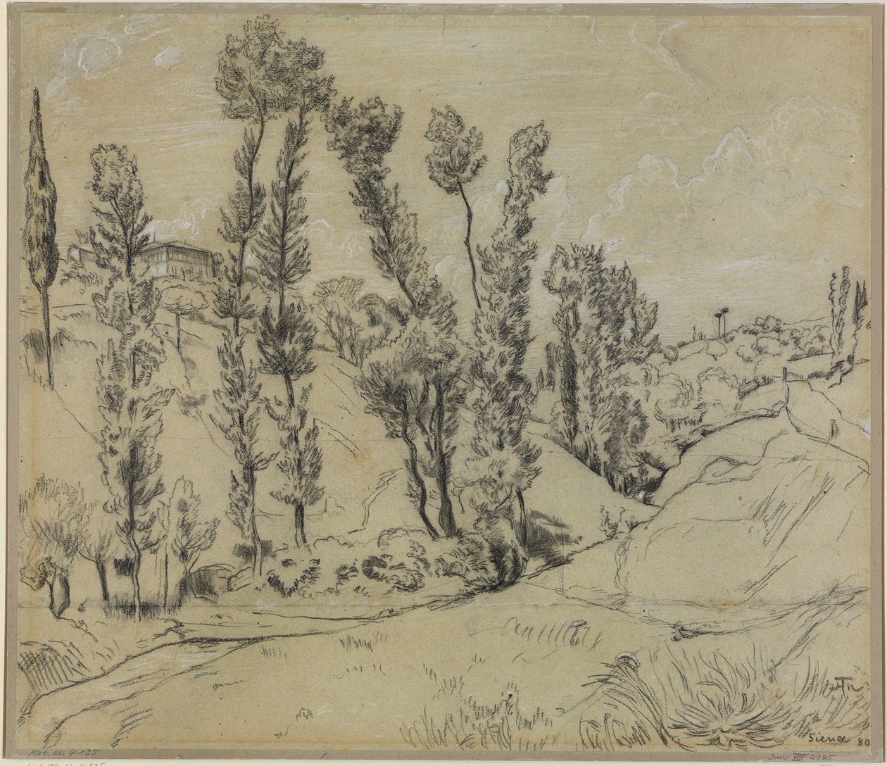 Vallée près de Sienne - Hans Thoma