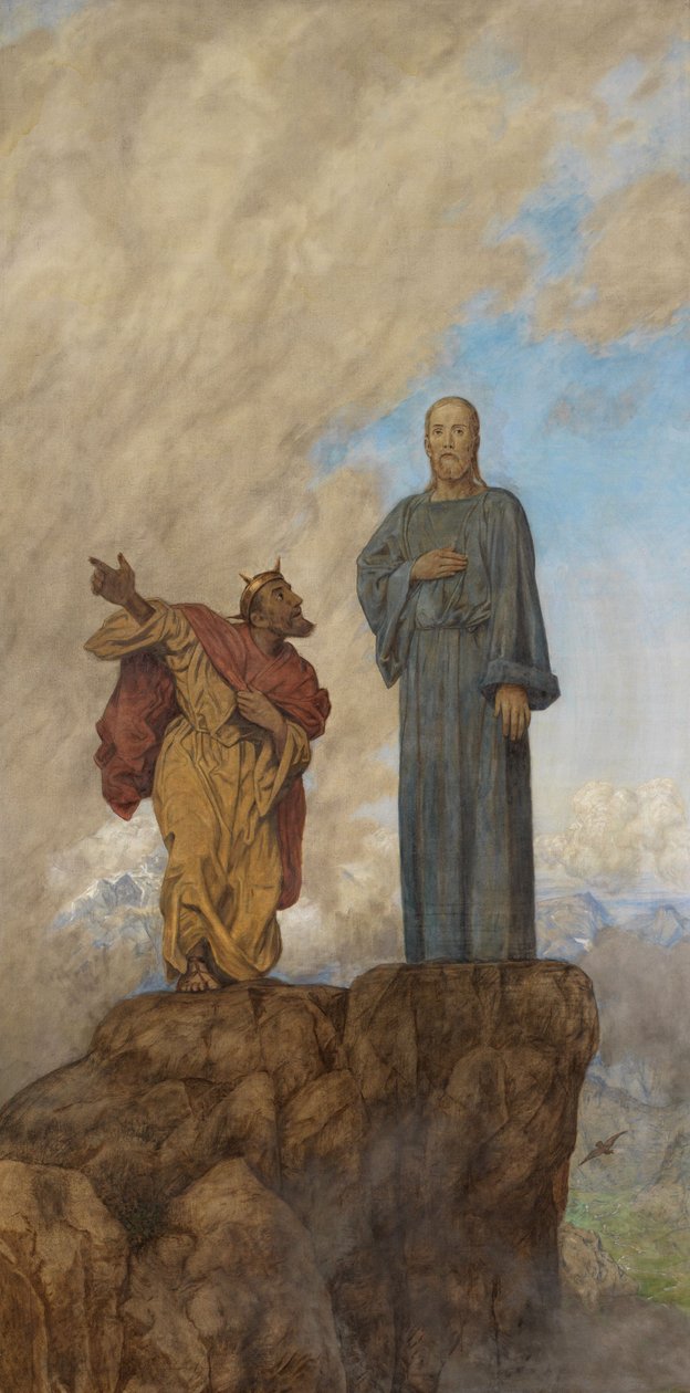La tentation du Christ - Hans Thoma