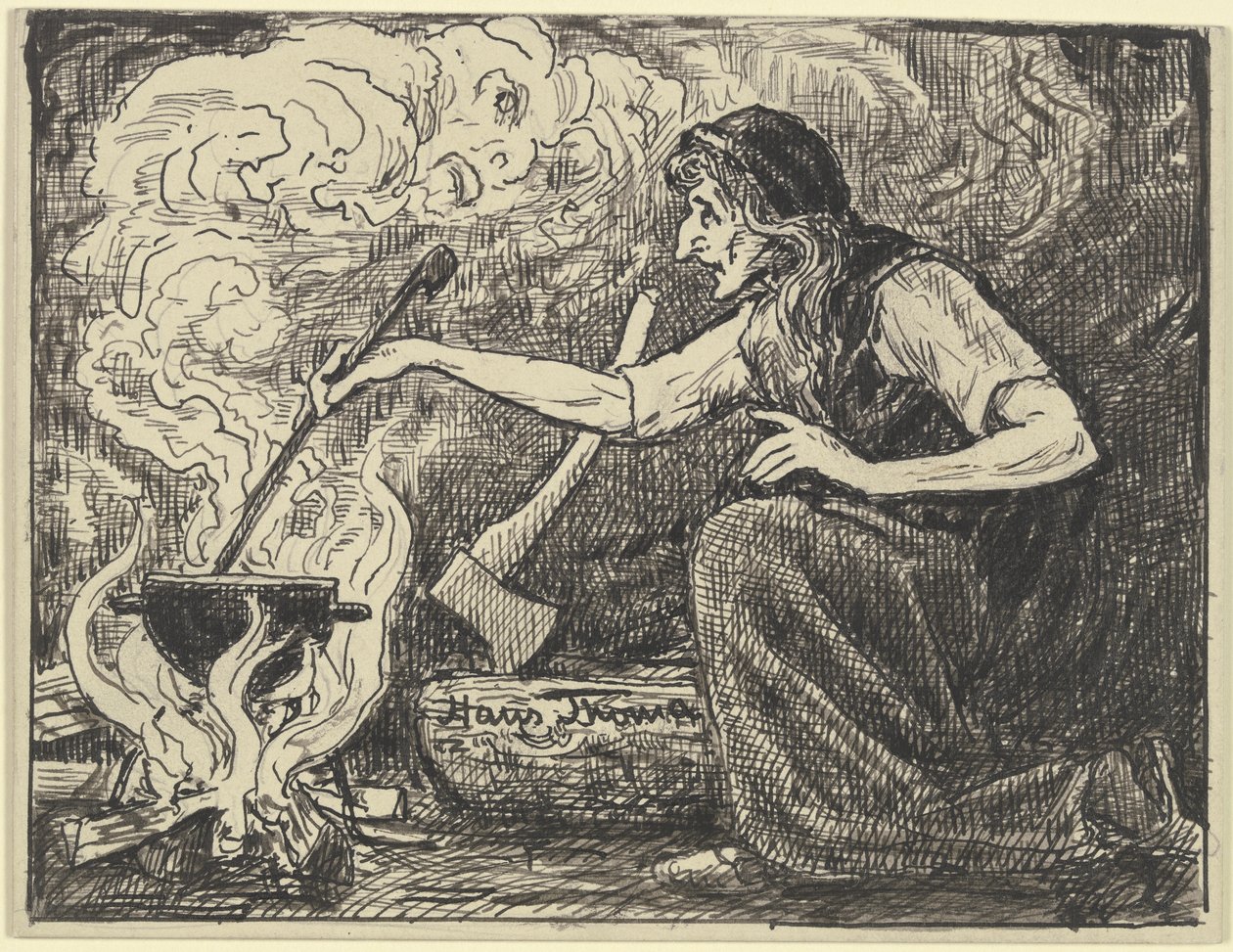 La cuisine des sorcières - Hans Thoma