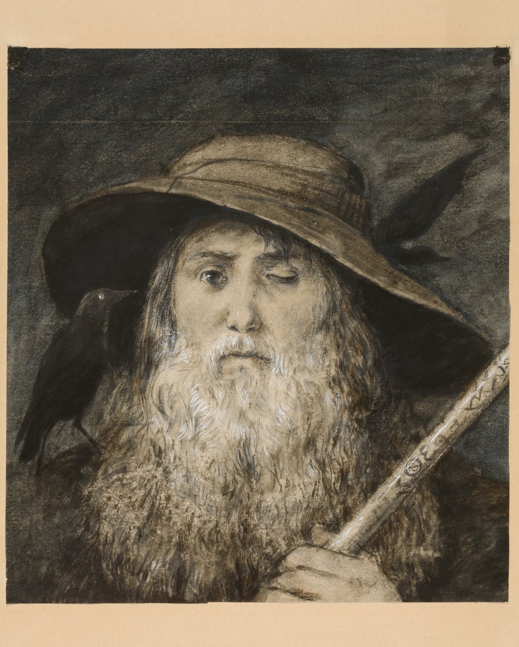 Wotan en voyageur - Hans Thoma