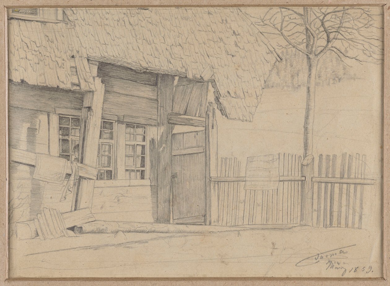 Une ferme à Bernau - Hans Thoma