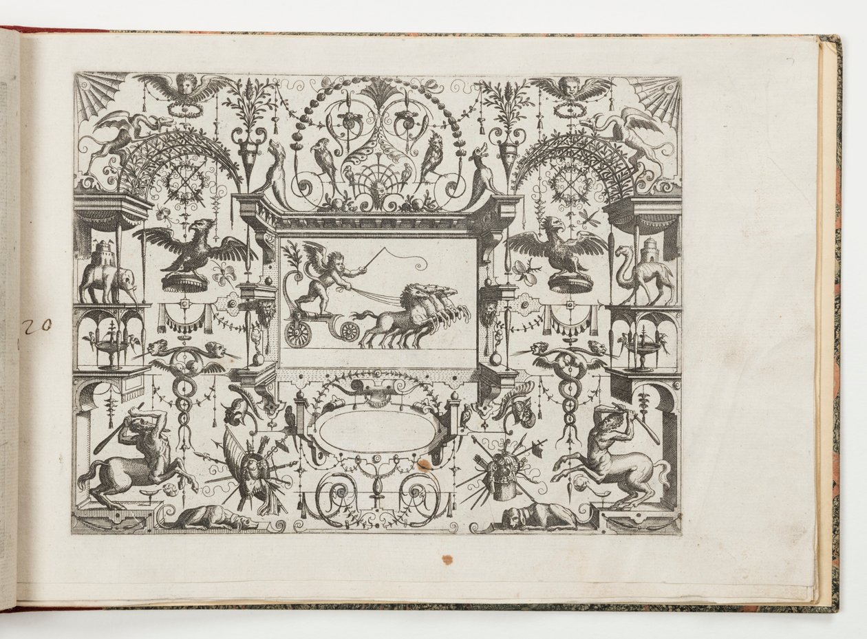 Planche 20, de Grotteßco in diverßche manieren (Divers Grotesques) - Hans Vredeman de Vries