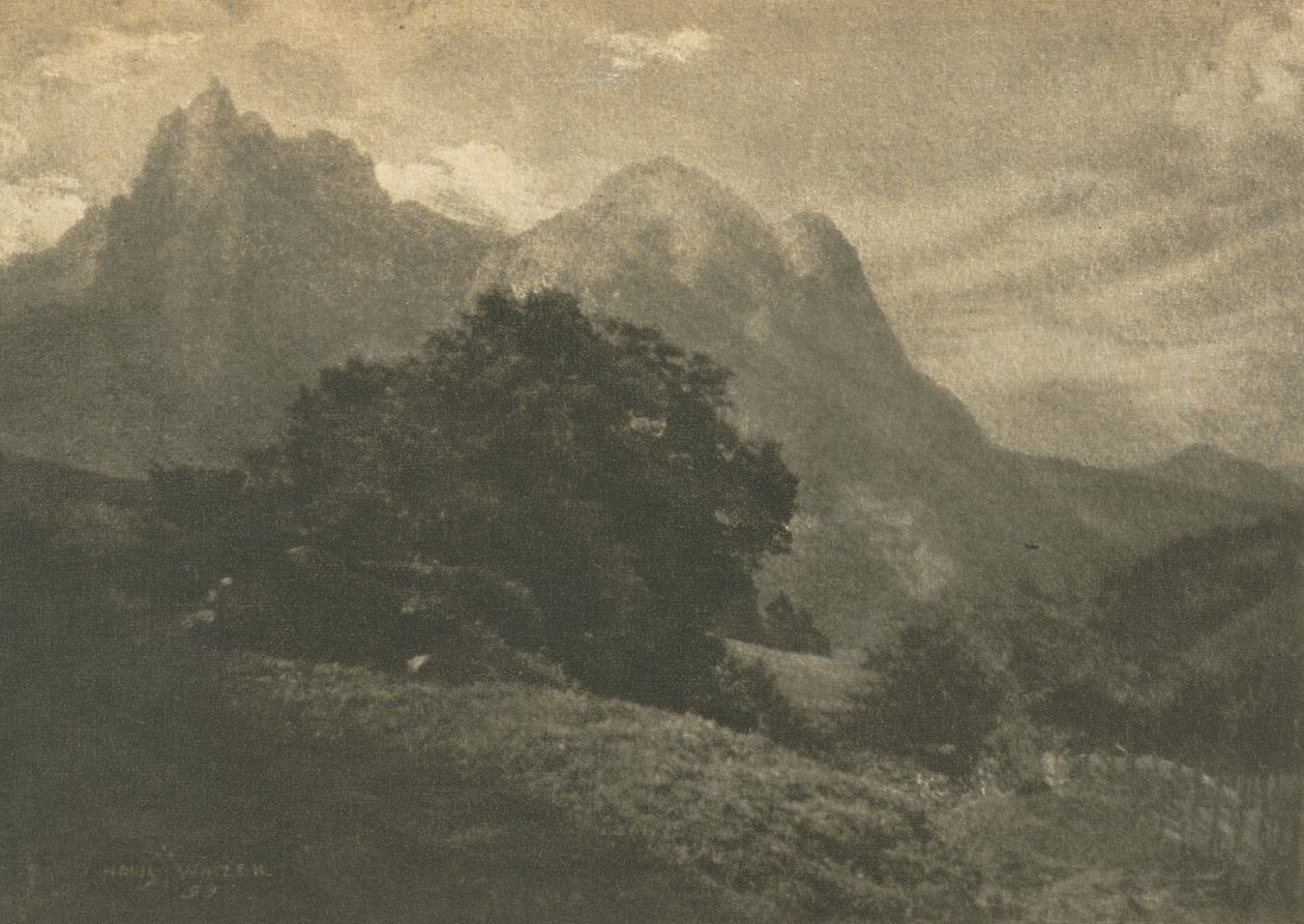 Camera Work: Paysage de montagne - Hans Watzek