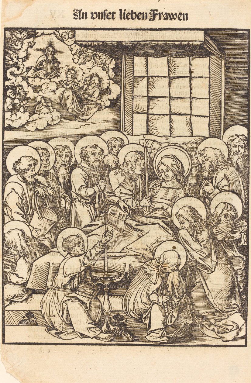 Mort de la Vierge - Hans Wechtlin I
