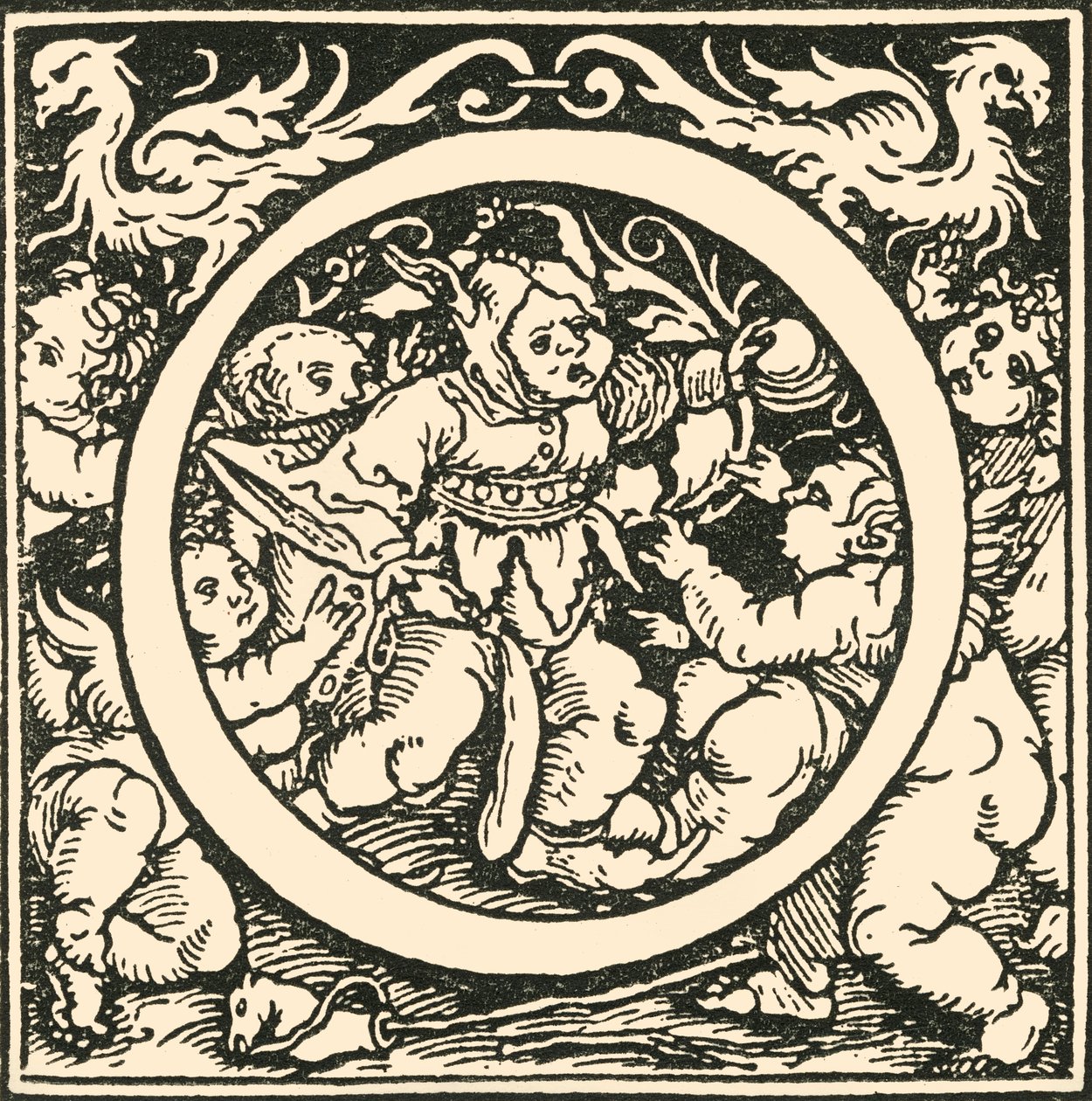 O - Un alphabet par Hans Weiditz, c1520-1521, 1908 - Hans Weiditz