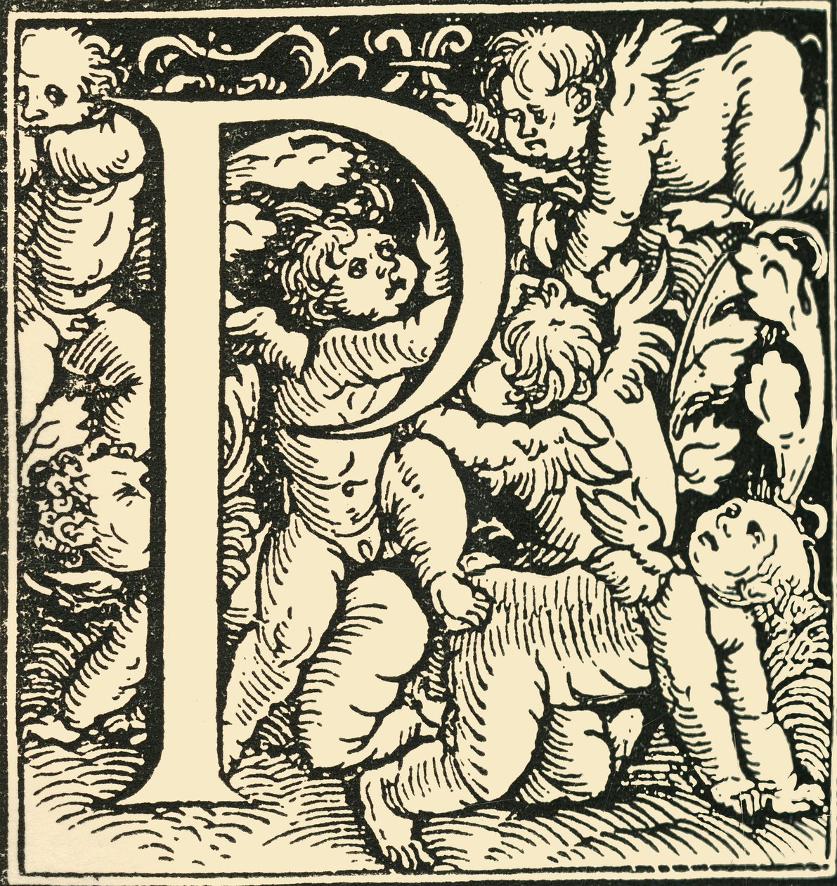 P - Un alphabet par Hans Weiditz, vers 1520-1521, 1908 - Hans Weiditz
