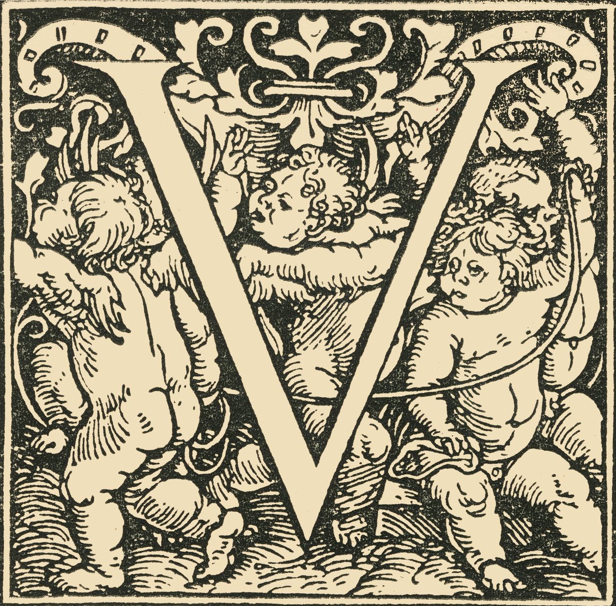 V - Un alphabet par Hans Weiditz, vers 1520-1521, 1908 - Hans Weiditz