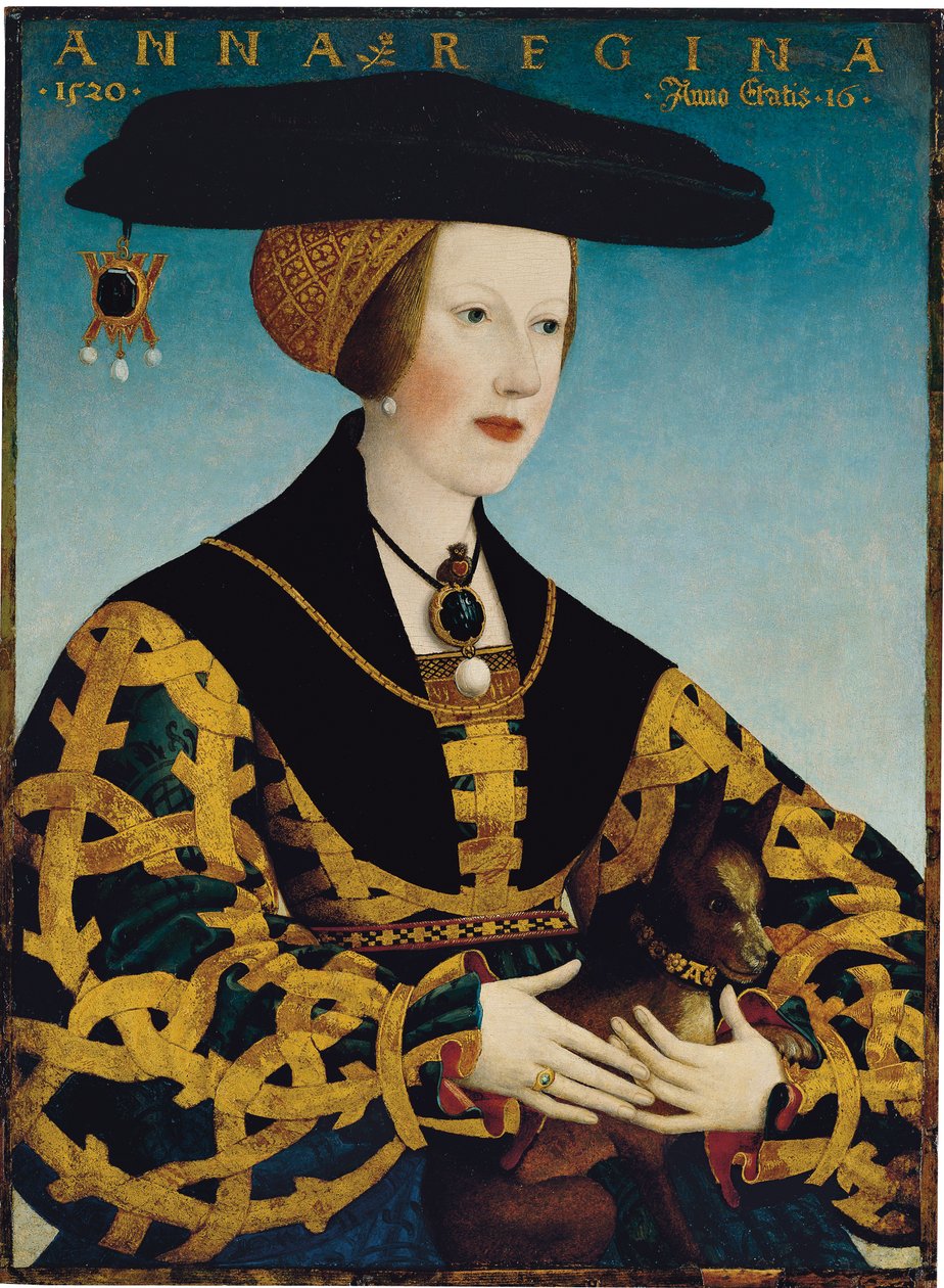 Portrait de la reine Anne de Hongrie - Hans or Johan Maler