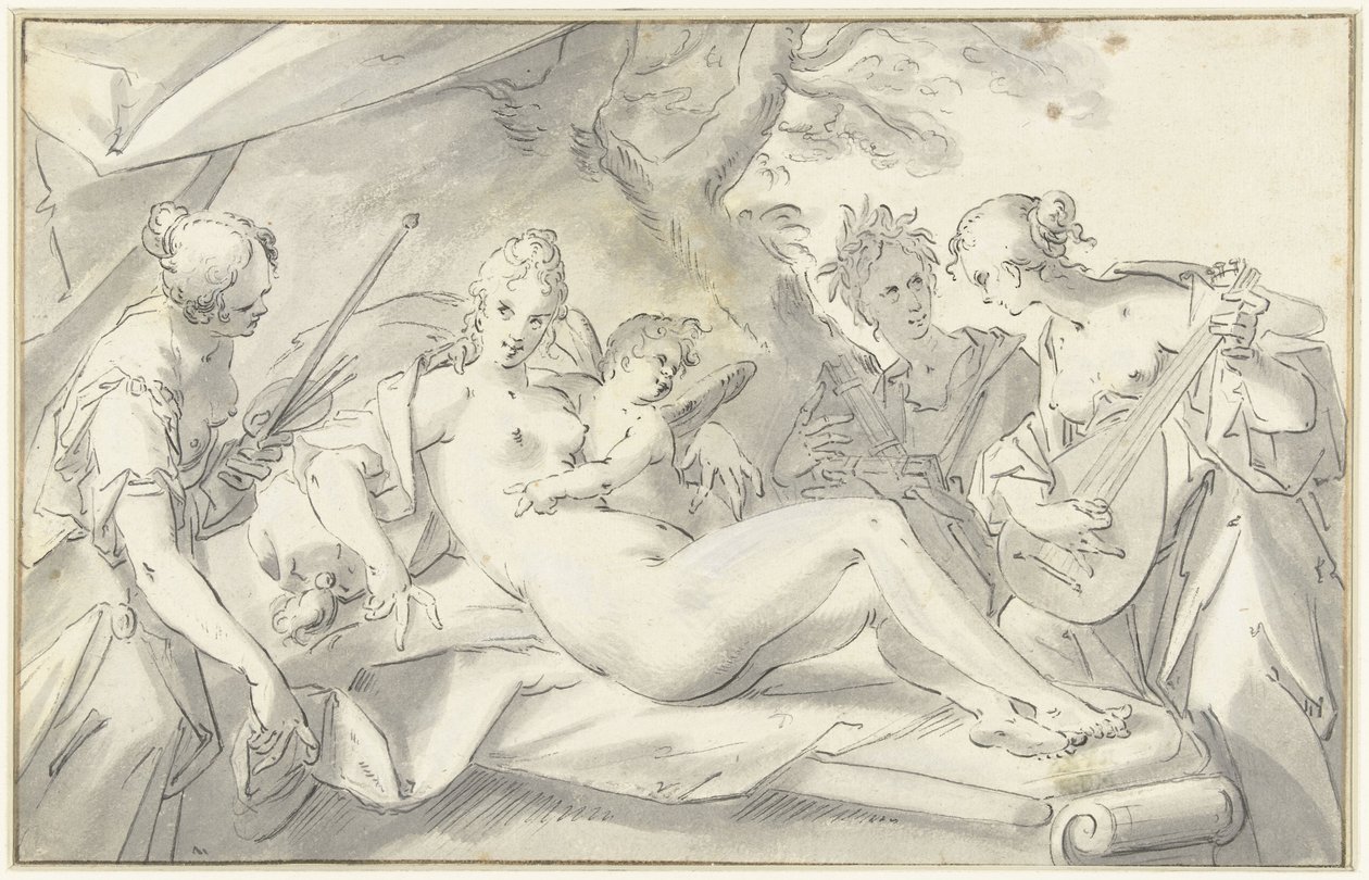 Vénus au milieu des arts et des sciences - Hans von Aachen