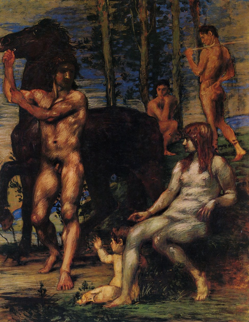 Le conducteur de chevaux et la nymphe - Hans von Marées