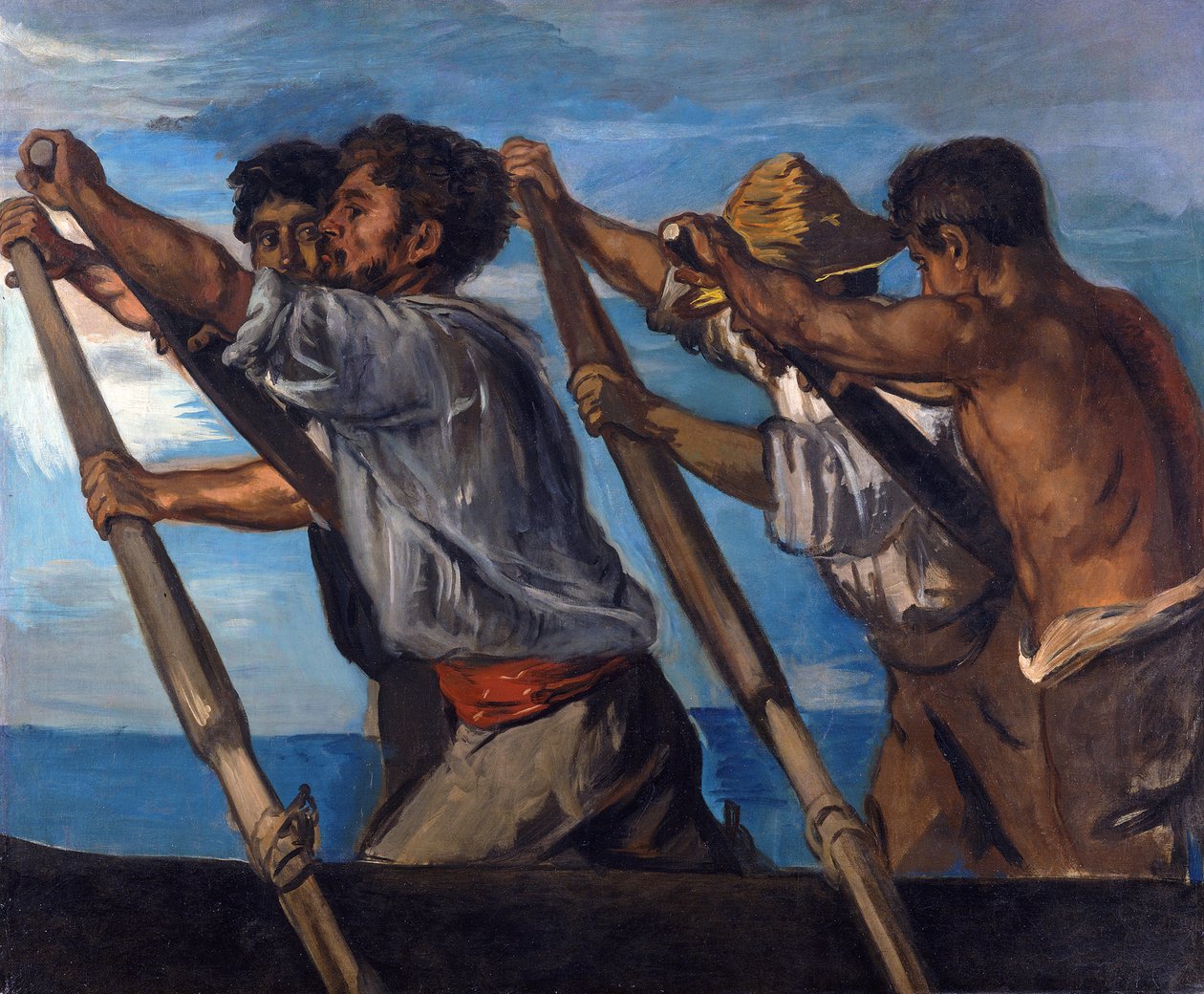 Rameur. Étude pour les fresques de la Station zoologique de Naples - Hans von Marées