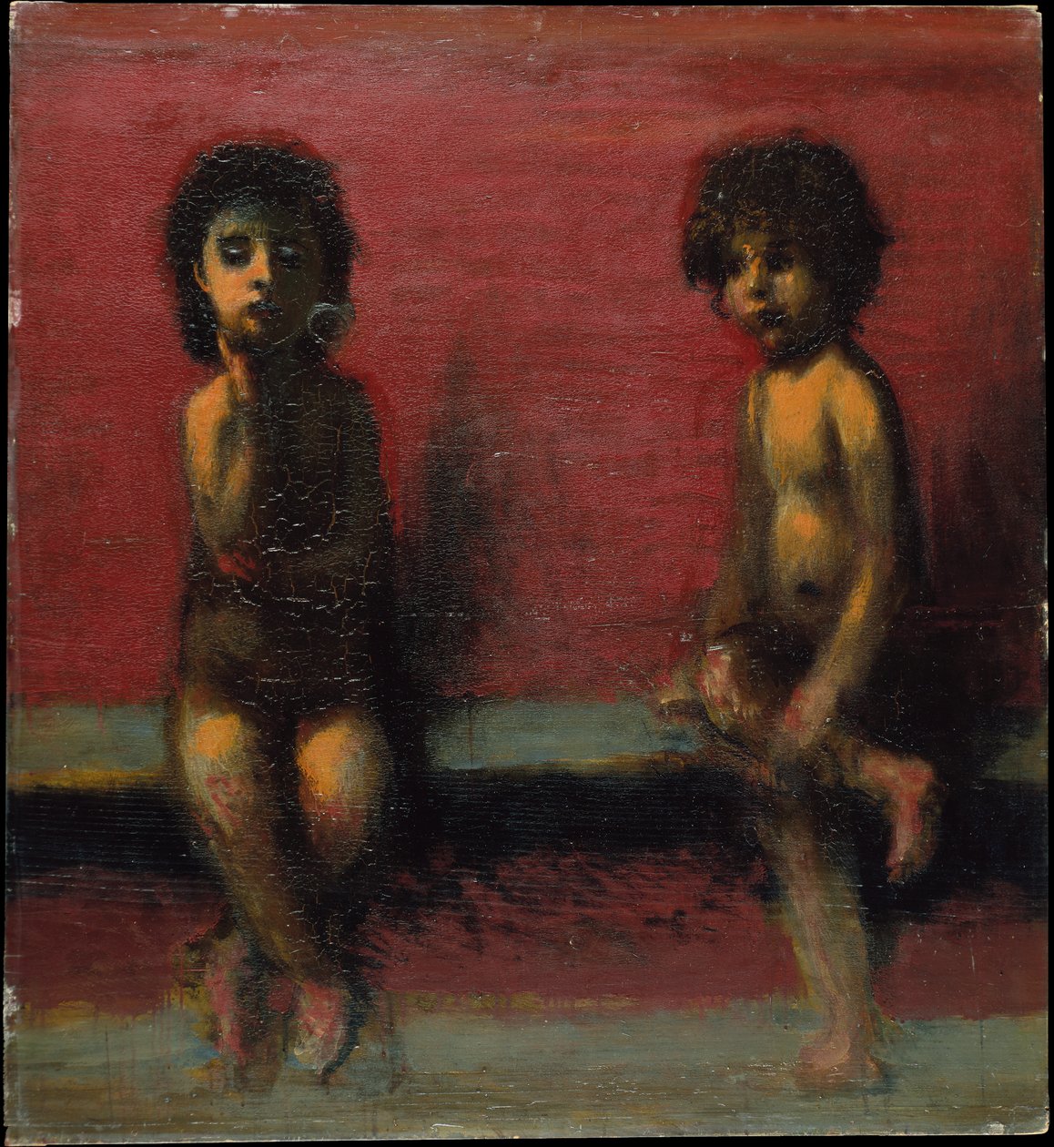 Deux enfants assis - Hans von Marées
