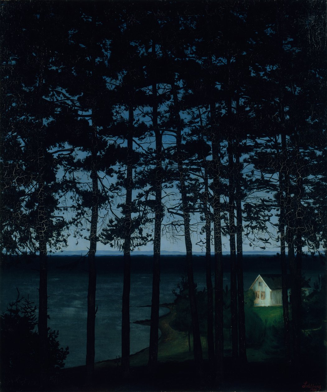 La chaumière du pêcheur - Harald Sohlberg