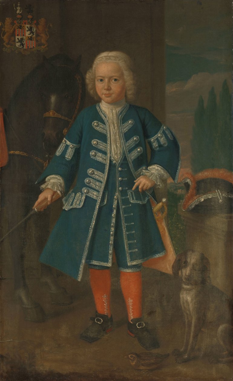 Portrait de Diederik van Hemert, Seigneur de Babyloniënbroek à six ans - Harmanus Serin