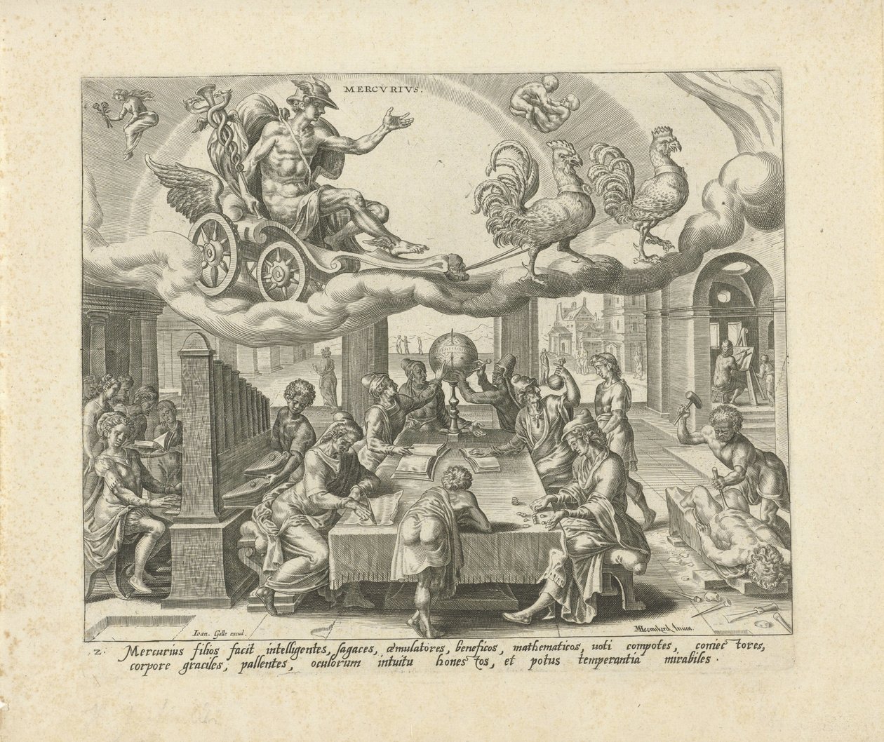 La planète Mercure et ses enfants - Harmen Jansz Muller
